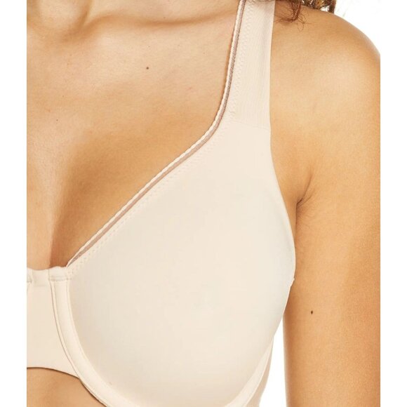 WACOAL High Standards Full Unpadded Underwire Bra 38DD Beige Nude #855352 - Picture 4 of 11
